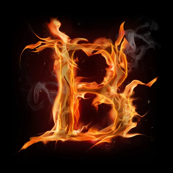 Alfabeto de fuego — Foto de Stock