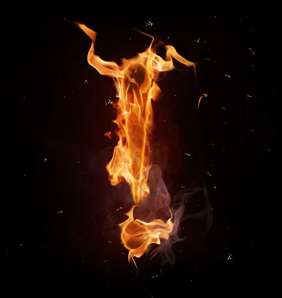 Alfabeto del fuoco — Foto Stock