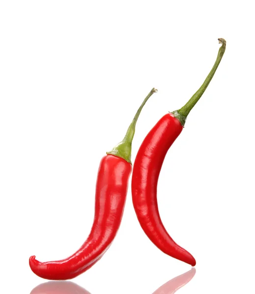 Red chili peppers dancing — Stock Photo, Image