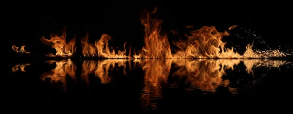 Echte brand vlam collectie — Stockfoto