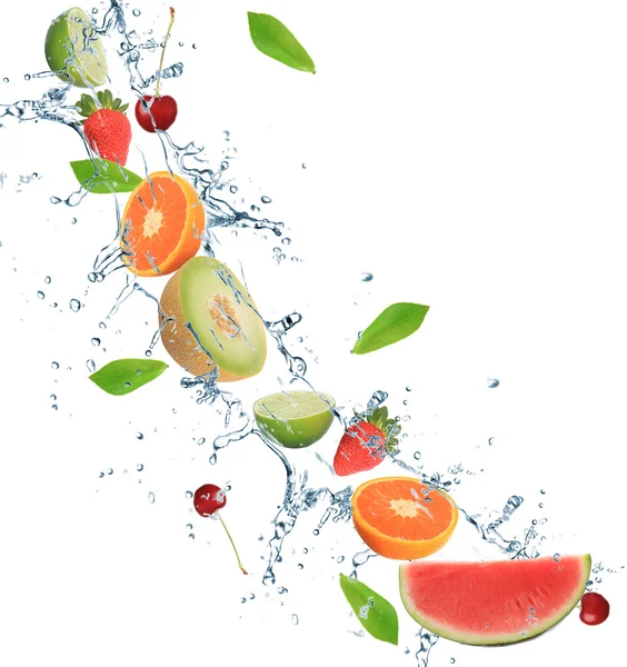 Frutta fresca in movimento — Foto Stock