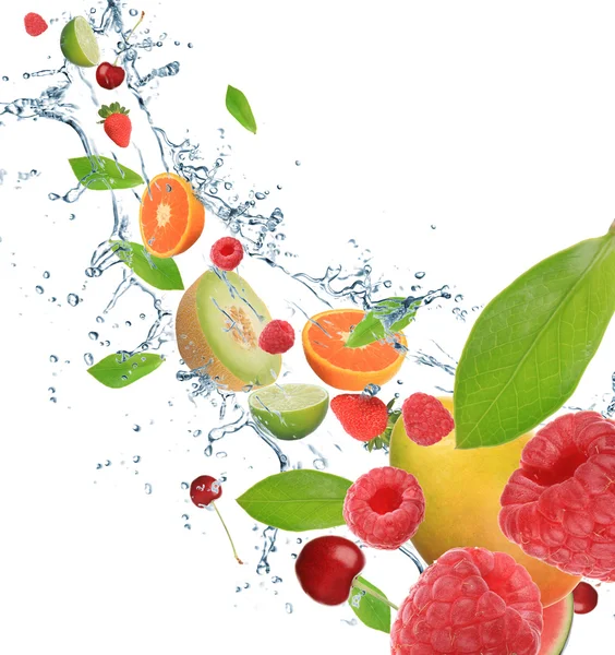 Fruta fresca en movimiento —  Fotos de Stock