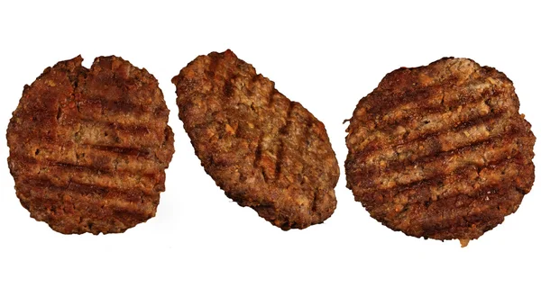 Saborosos hambúrgueres de carne close-up — Fotografia de Stock