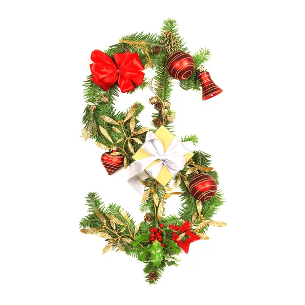 Vánoční abeceda dopis — Stock fotografie