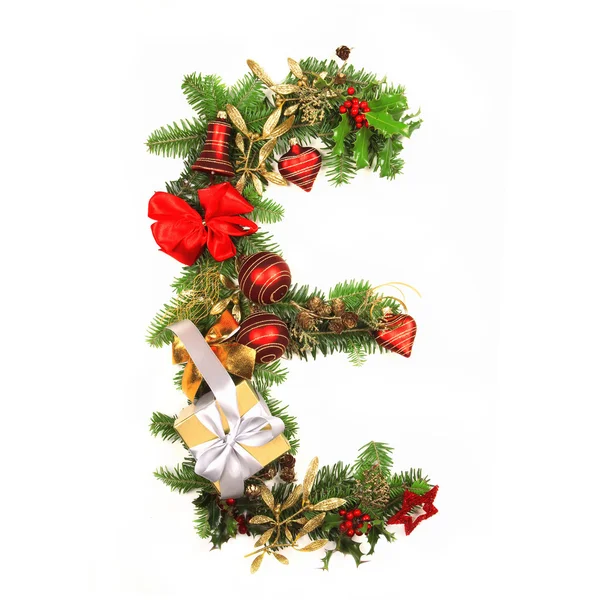 Christmas alphabet letter — Stock Photo, Image