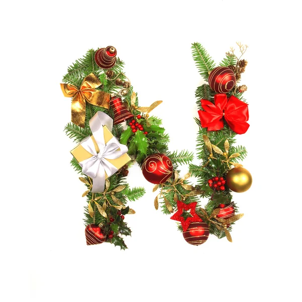 Kerstmis alfabet brief — Stockfoto
