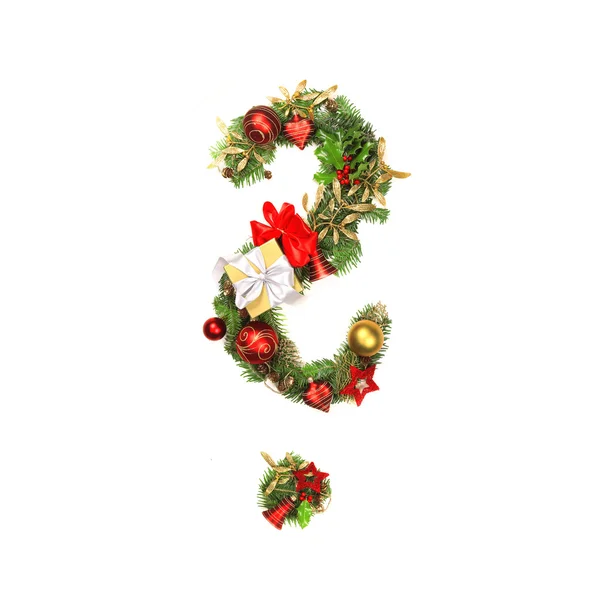 Alfabeto de Natal letra — Fotografia de Stock