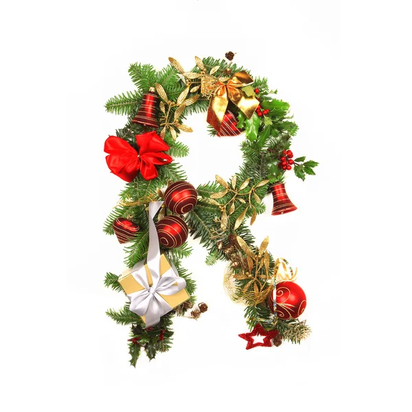 Christmas alfabet brev — Stockfoto