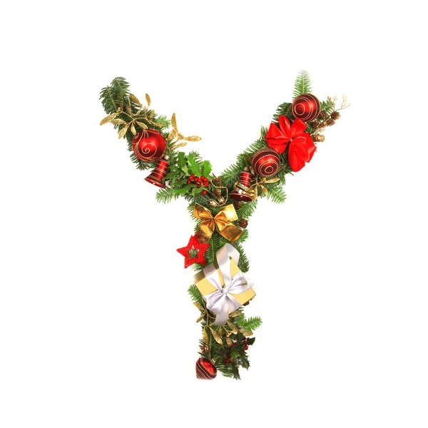 Christmas alfabet brev — Stockfoto