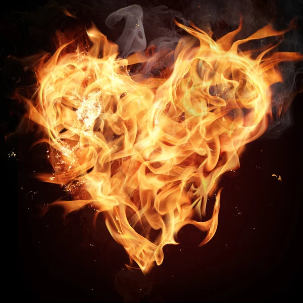 Burning hearts — Stock Photo © SergeyNivens #5761049