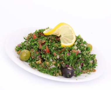Tabbouleh salad on white clipart