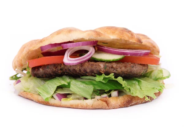 Doner kebab sandwich — Stock Photo, Image