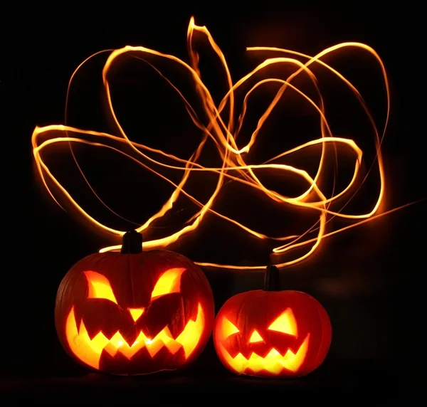Jack-o-lanterna assustador — Fotografia de Stock