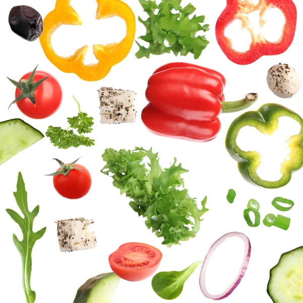 Hintergrund: frisches Gemüse. — Stockfoto