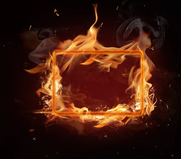 Papel velho em chamas — Fotografia de Stock