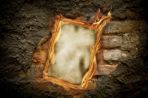 Old burning paper — Stock Photo, Image