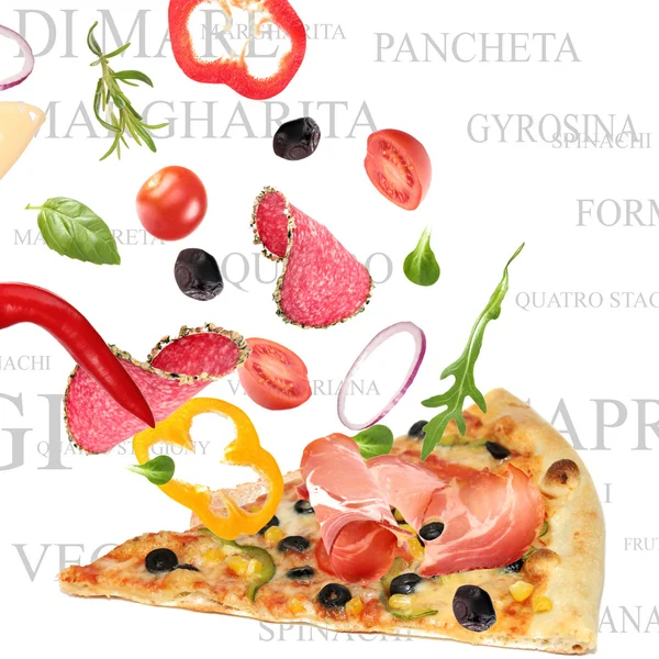 Eine Pizza zubereiten — Stockfoto