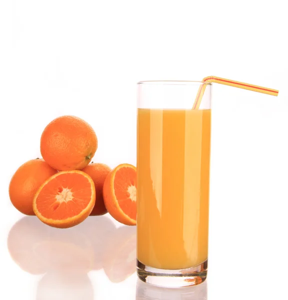 Čerstvý zdravá pomerančová šťáva — Stock fotografie