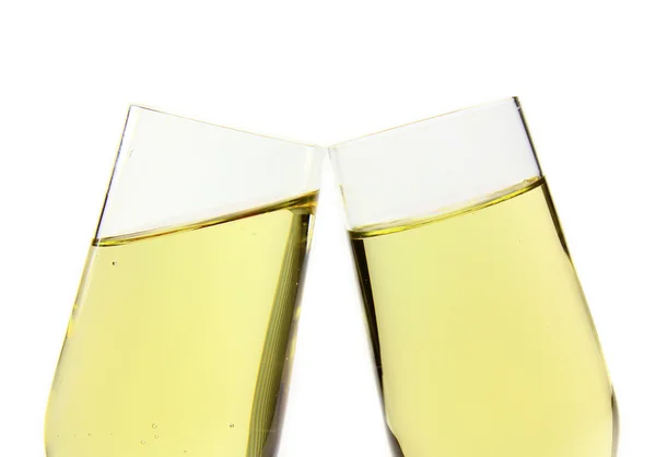 Copos de champanhe ouro — Fotografia de Stock