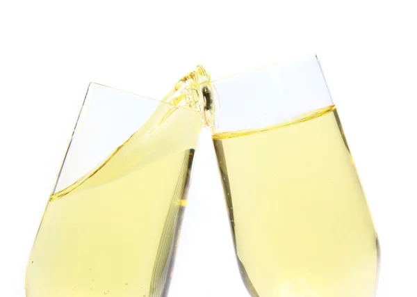 Zlato šampaňské sklenice — Stock fotografie