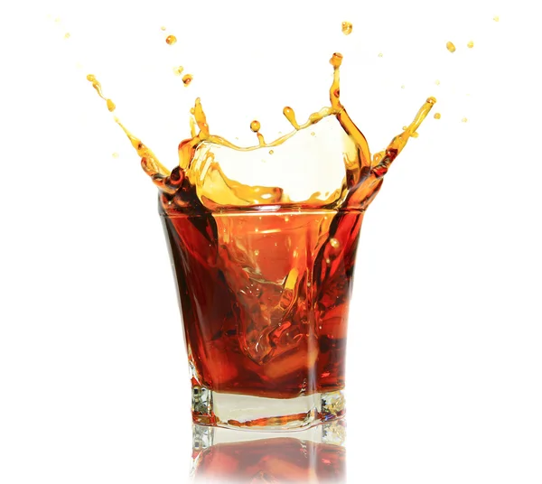 Bicchiere con cola — Foto Stock