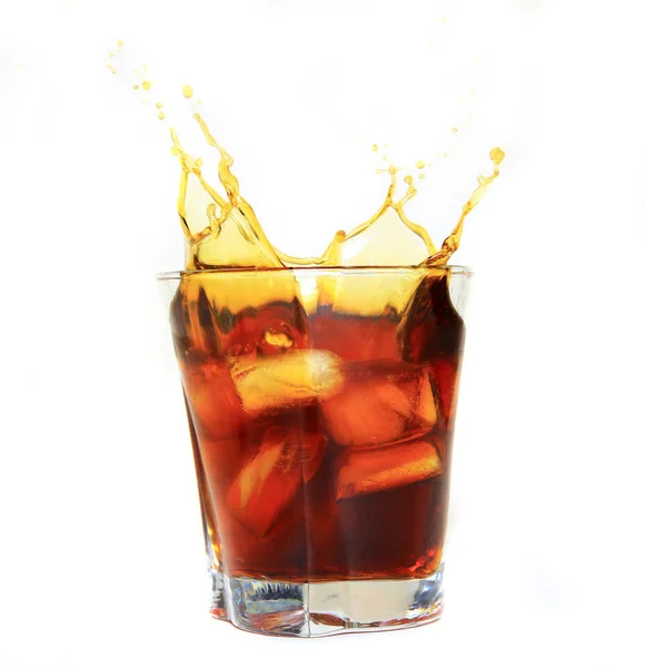 Glas met cola — Stockfoto