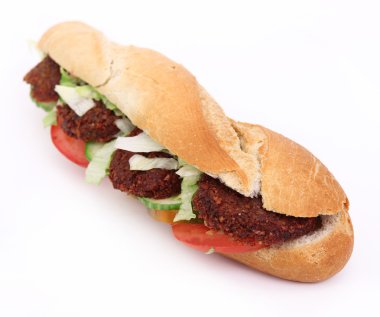 lezzetli falafel baget