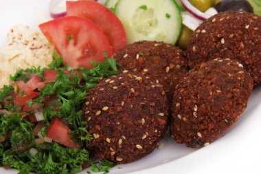 Tasty falafels meal clipart