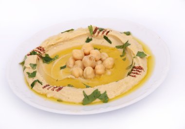 The traditional Middle Eastern hummus clipart