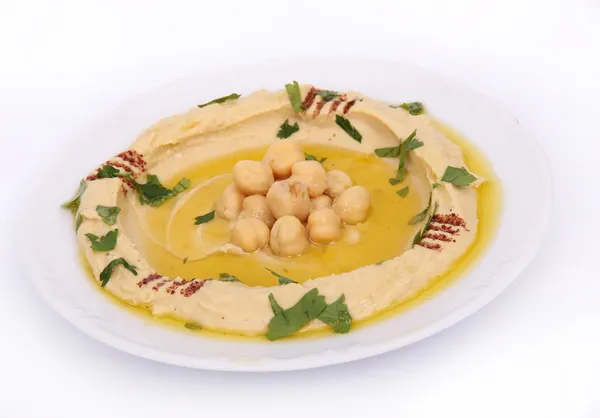 Der traditionelle mittelöstliche Hummus — Stockfoto
