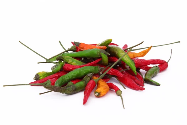 Colorful chilli peppers — Stockfoto