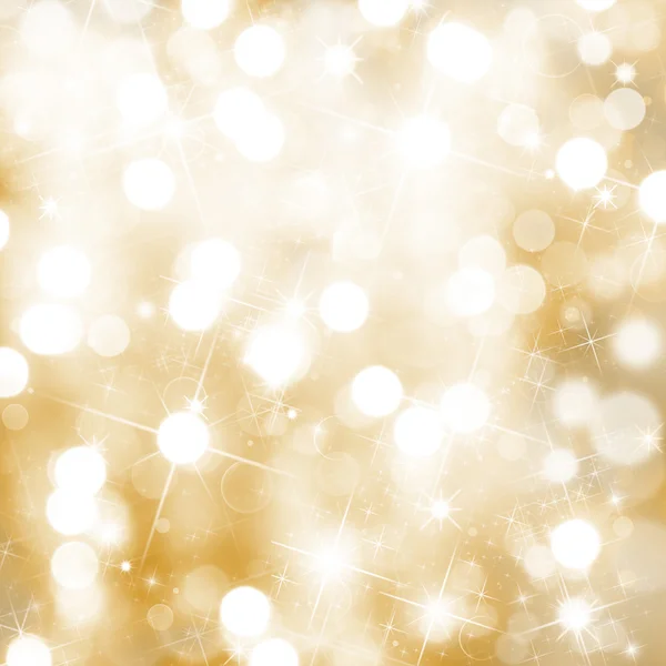 Christmas background with blur golden lights — Stock Photo, Image