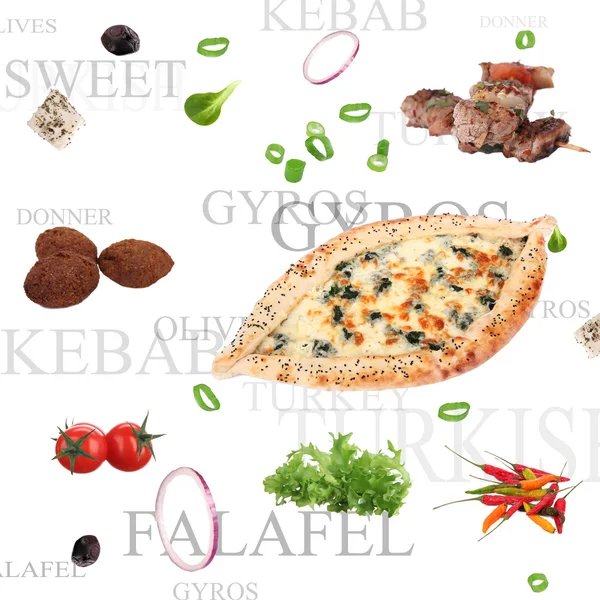 Orient Lebensmittel Hintergrund — Stockfoto