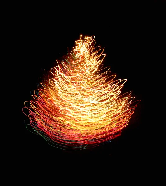 抽象的圣诞树 — 图库照片