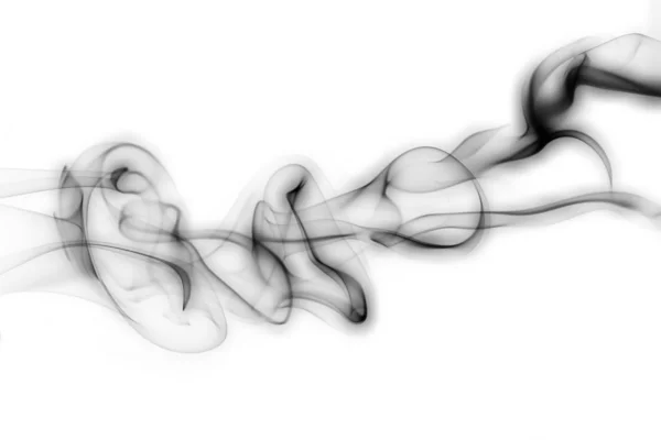 Dym izolowany na białym tle — Zdjęcie stockowe