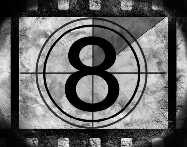 Film countdown 8 clipart