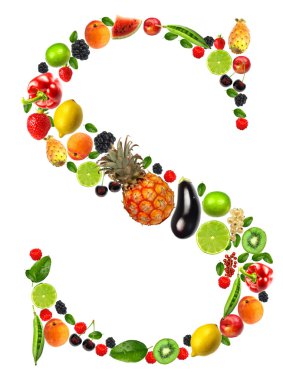 Fruit letter s clipart