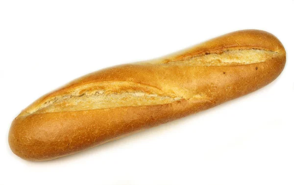 Francês baguete isolado no fundo branco — Fotografia de Stock