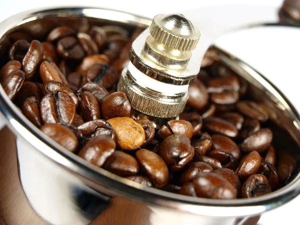 Gammaldags kaffe grinder närbild — Stockfoto