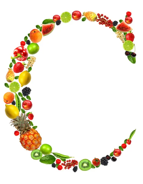 Fruit letter c — Stock Photo, Image
