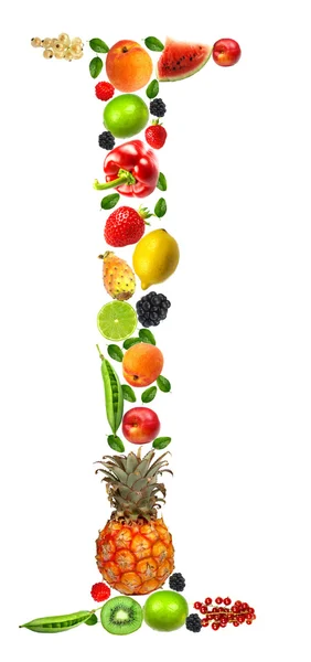 Carta de frutas i — Foto de Stock