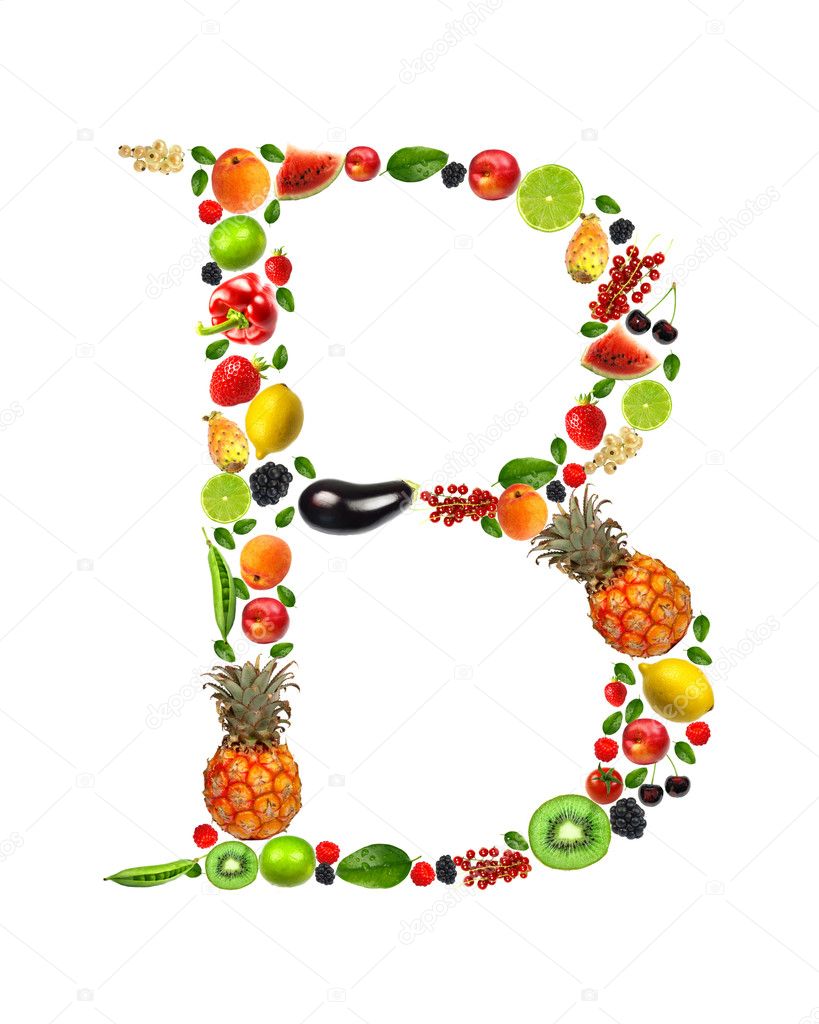 Fruit Letter B — Stock Photo © Kesu01 #7698299