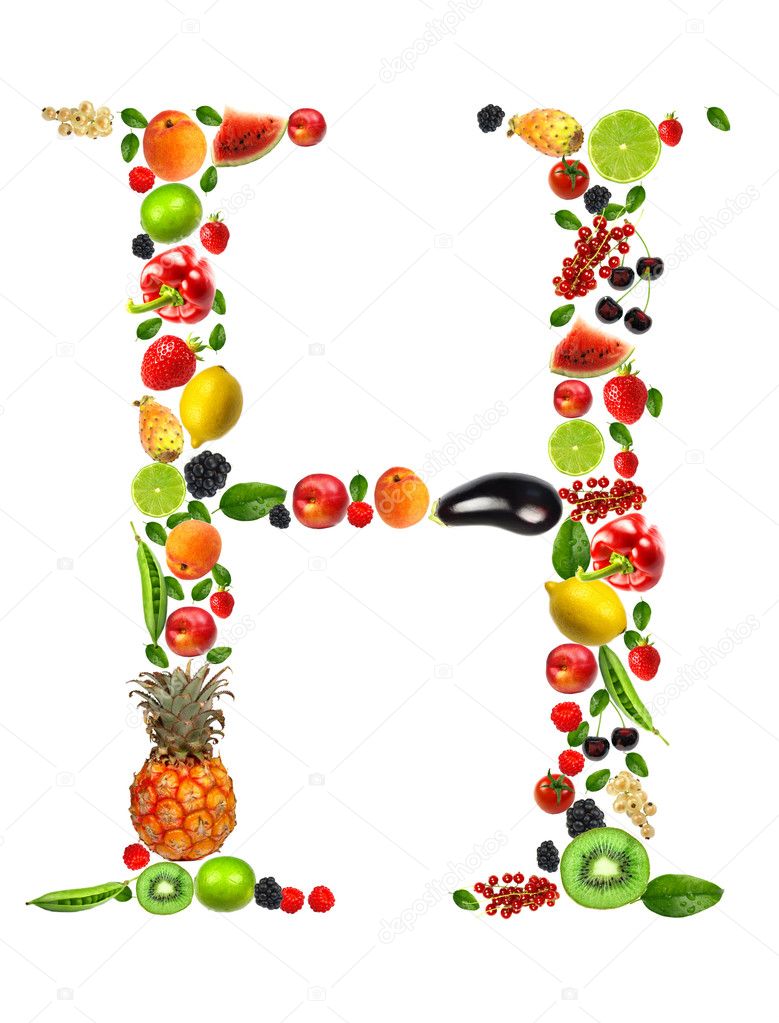 Fruit letter h
