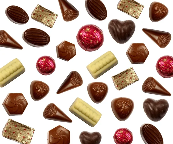 Chocolade bonbons achtergrond — Stockfoto