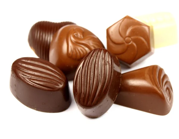 Coleta de bombons de chocolate — Fotografia de Stock