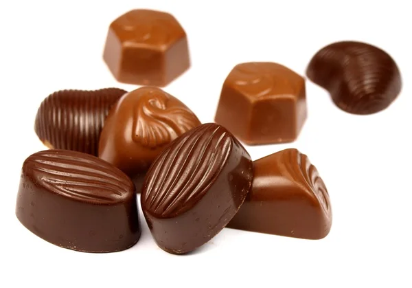 Coleta de bombons de chocolate — Fotografia de Stock