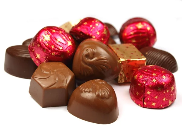 Colección de bombones de chocolate —  Fotos de Stock