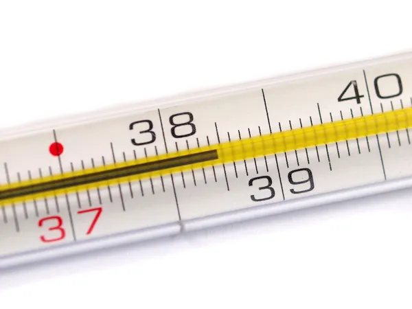 Κλινικό θερμόμετρο close-up — Φωτογραφία Αρχείου