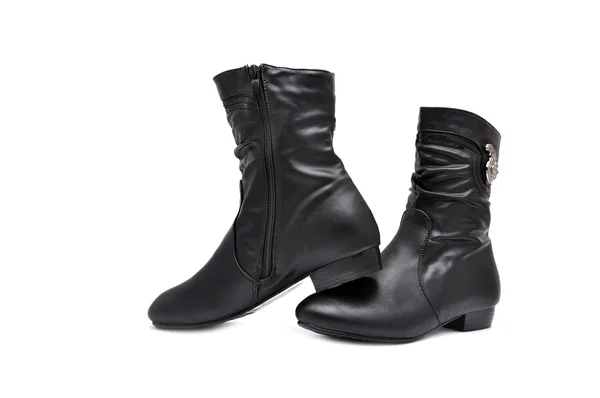 Czarne damskie buty — Zdjęcie stockowe