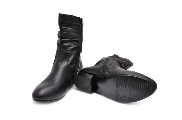 Чорний черевики жіночі — стокове фото